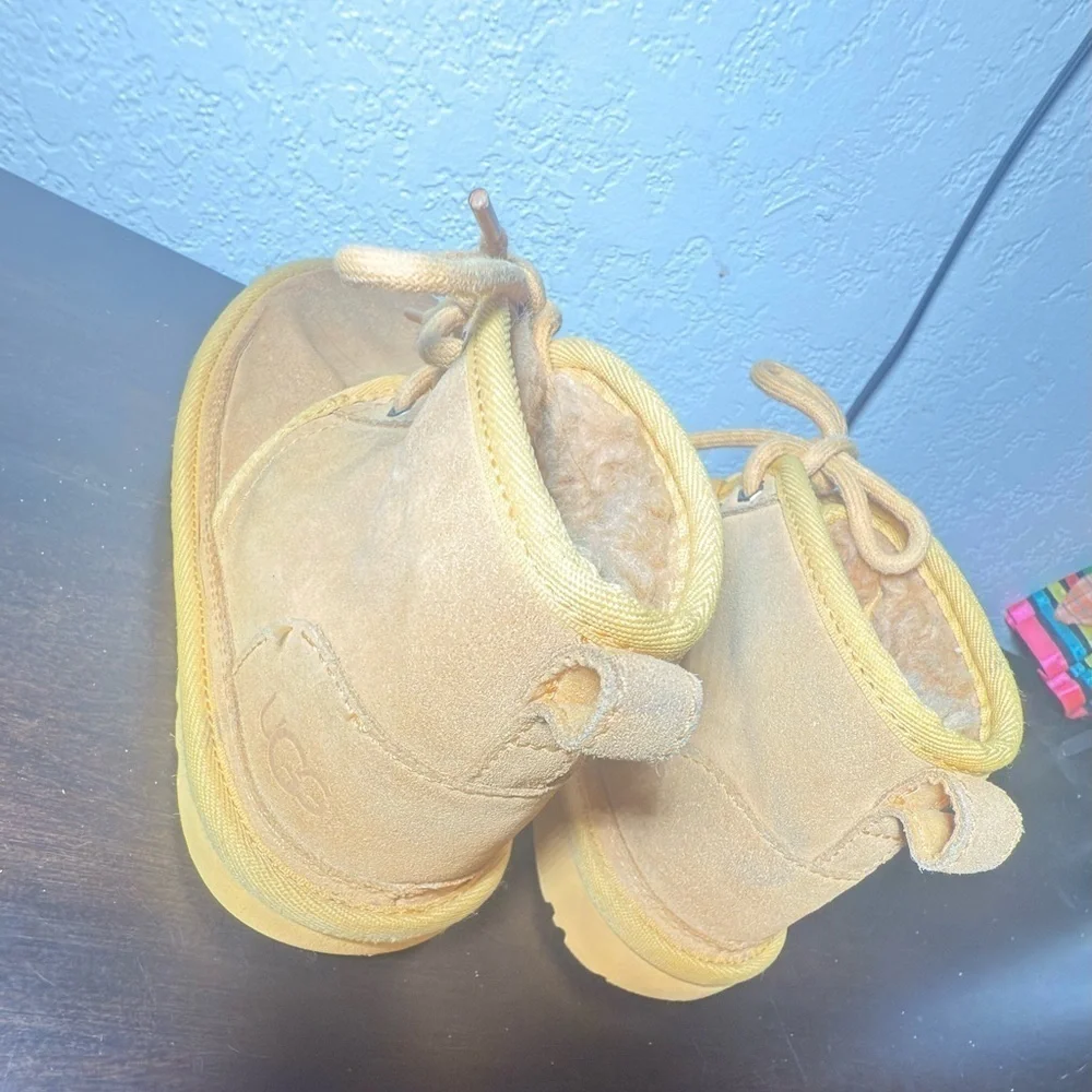 UGG Kids Mustard Yellow Boots